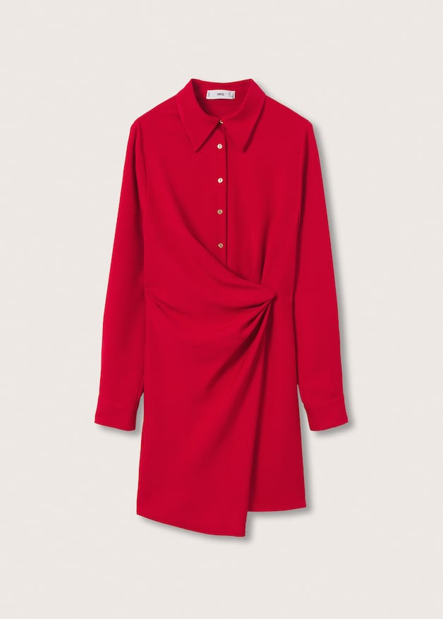 Knot detail shirt dress - Laurel Morgan