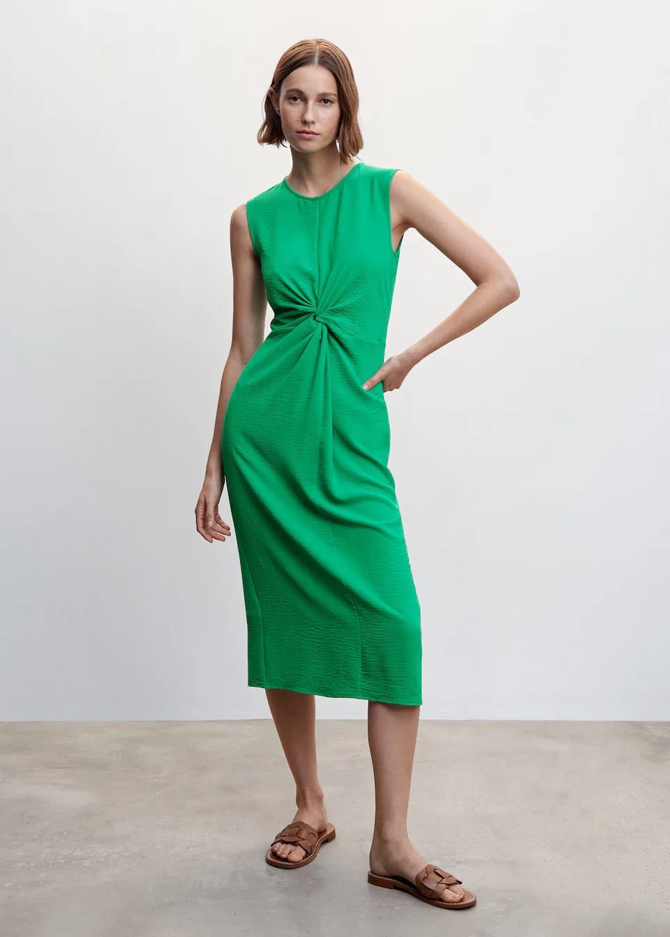 Knot textured dress - Laurel Morgan