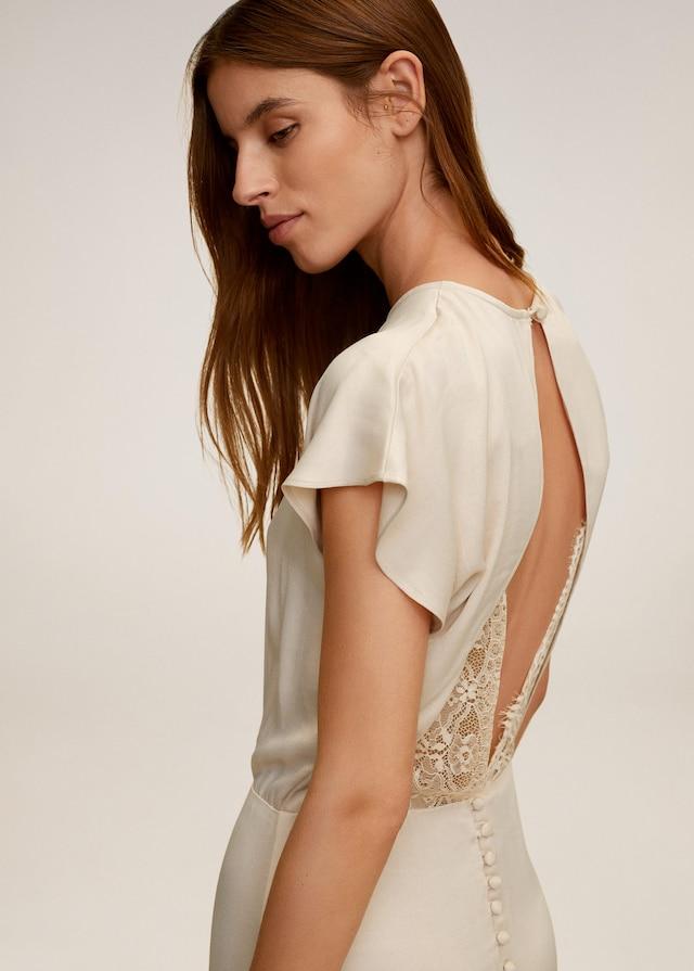 Lace back dress - Laurel Morgan