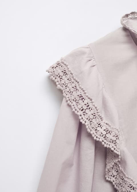 Lace blouse with ruffles - Laurel Morgan