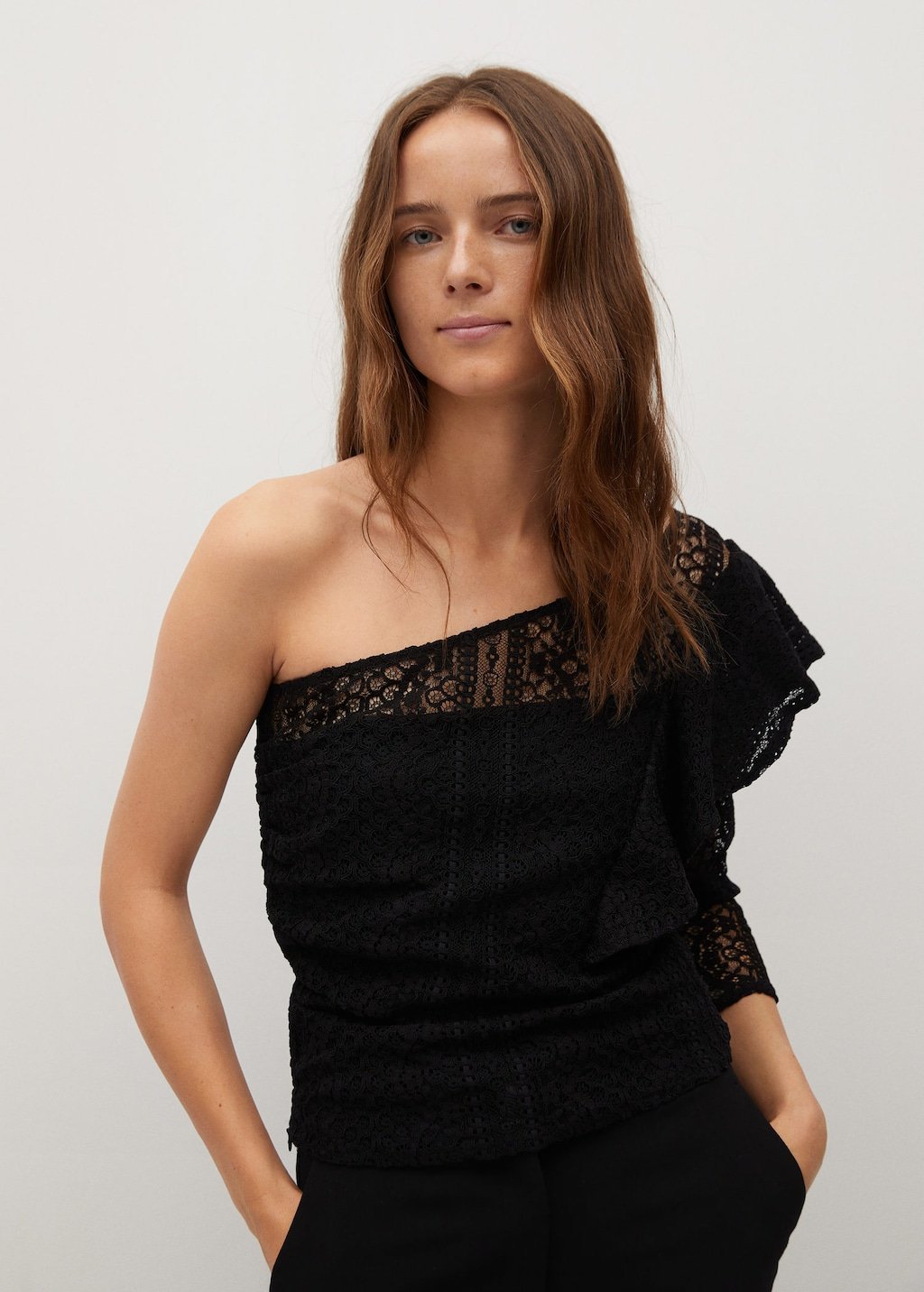 Lace detail top - Laurel Morgan