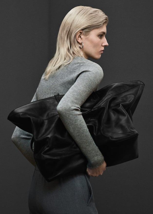 Leather shopper bag - Laurel Morgan