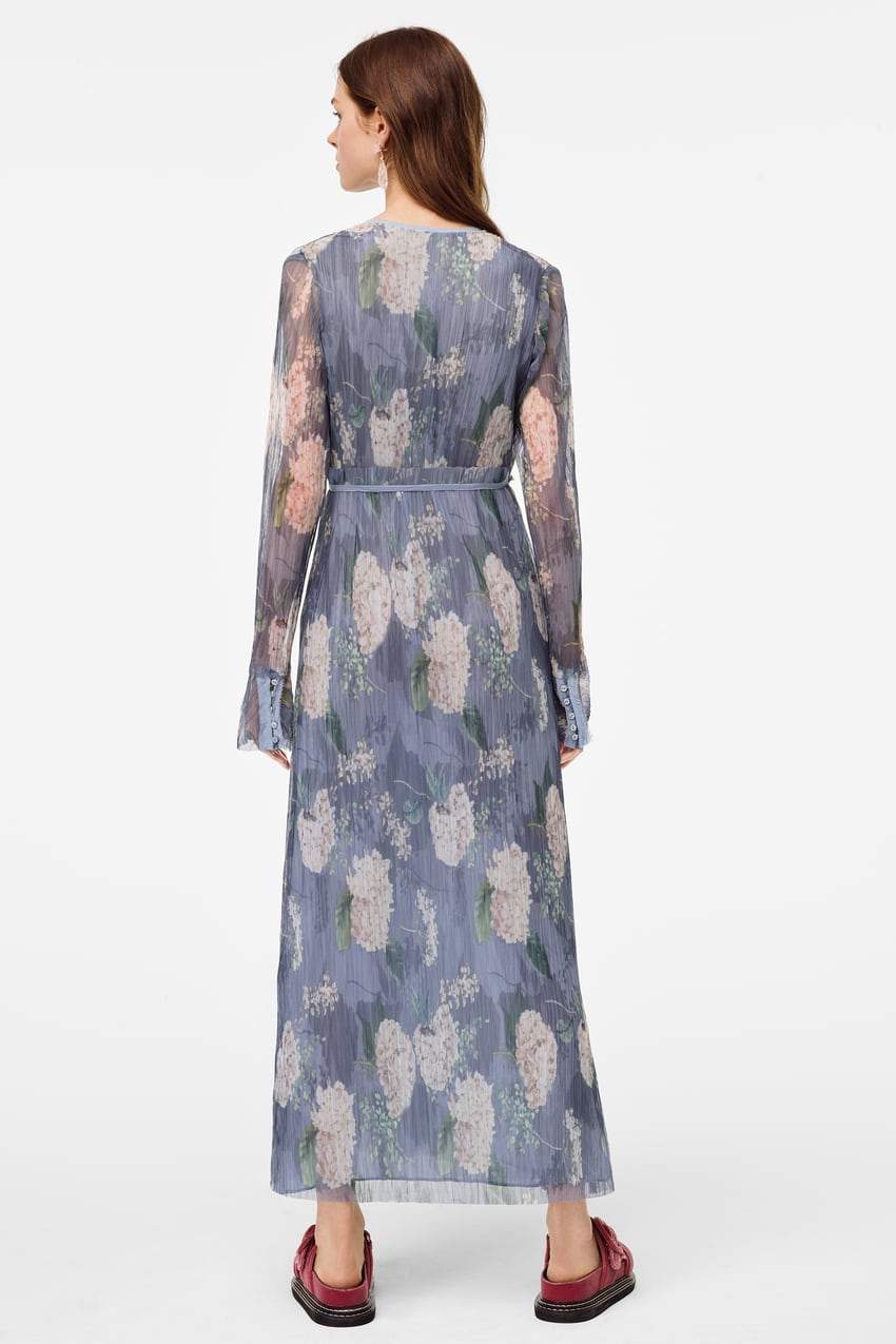 Limited Edition Pleated Printed Dress - Laurel Morgan