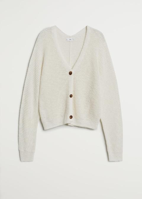 Linen cotton knit cardigan - Laurel Morgan