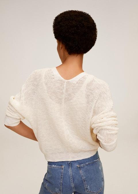 Linen cotton knit cardigan - Laurel Morgan