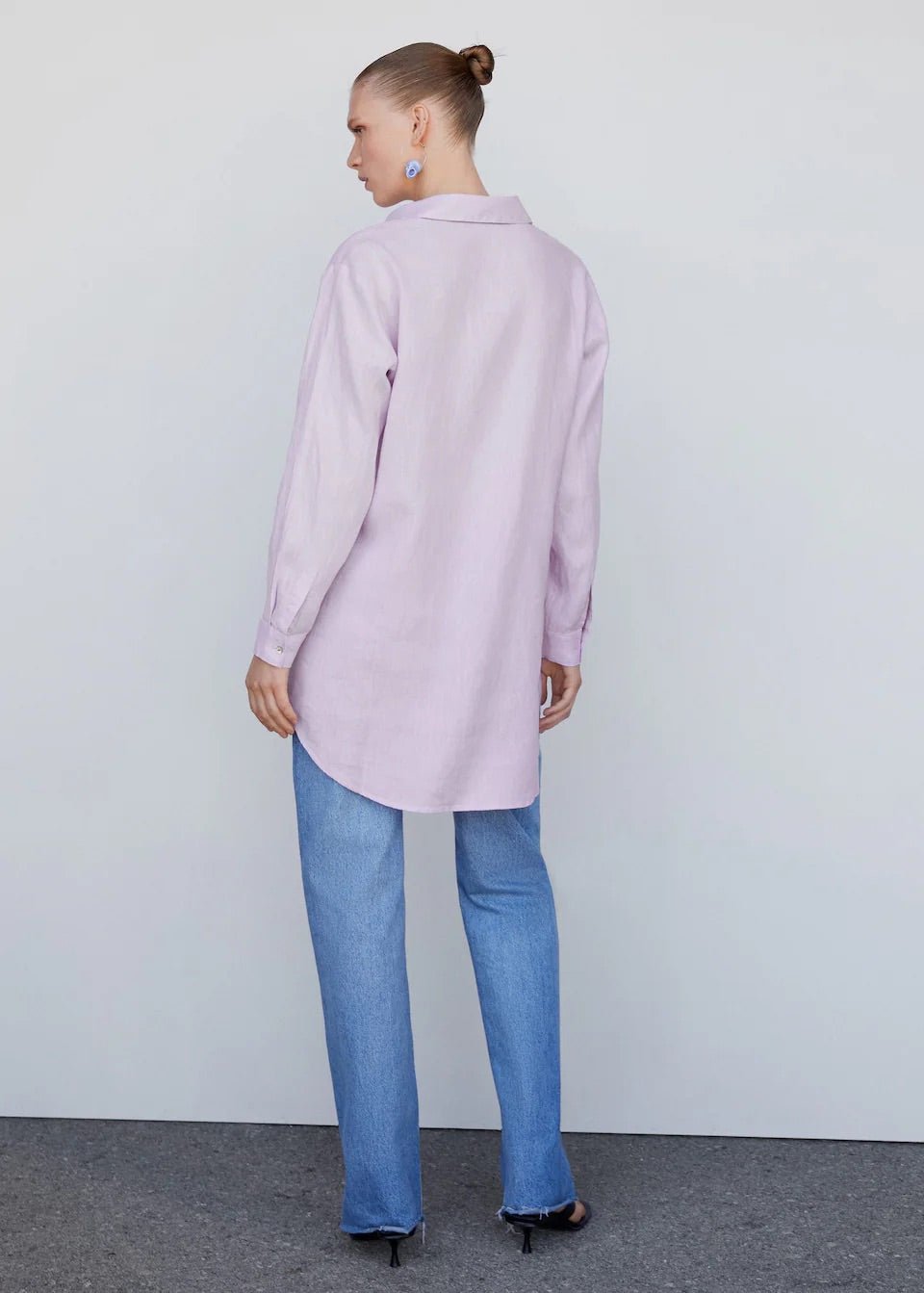 Linen oversized shirt - Laurel Morgan