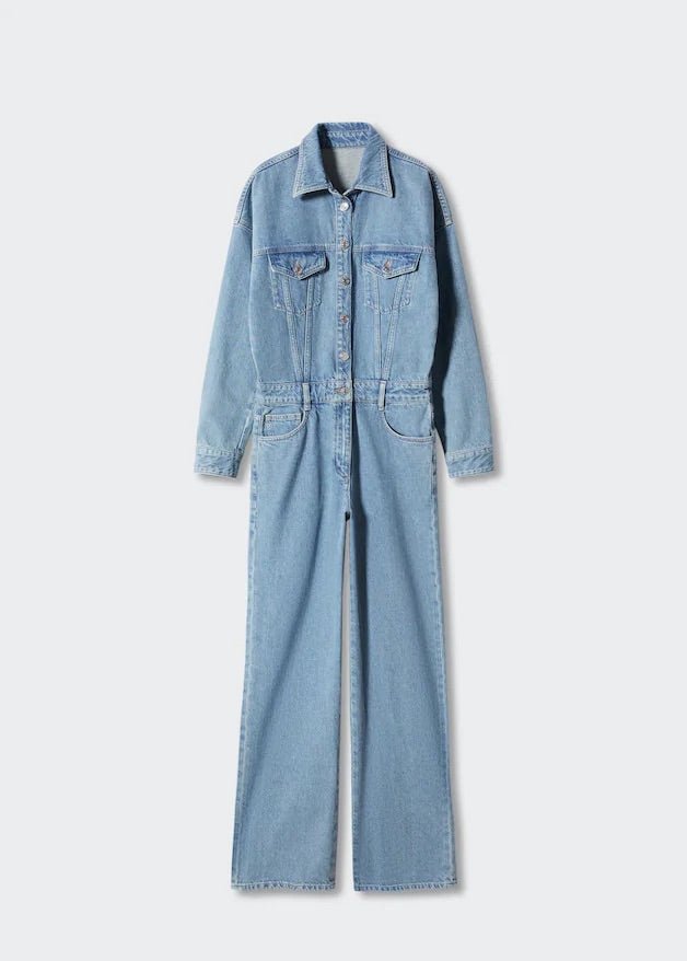 Long denim jumpsuit - Laurel Morgan