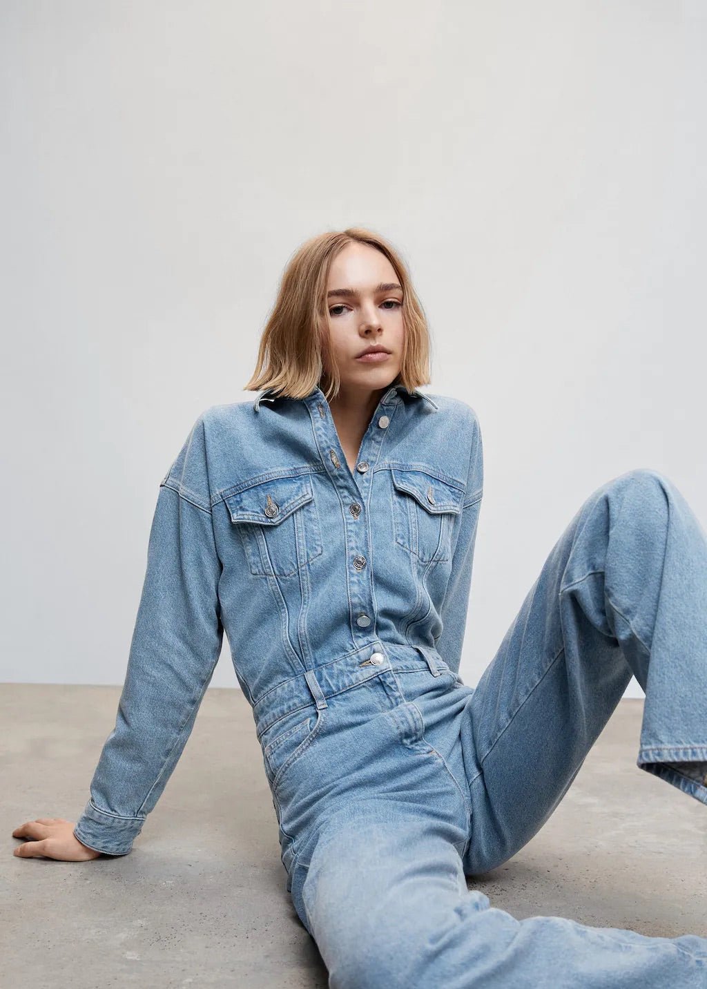 Long denim jumpsuit - Laurel Morgan