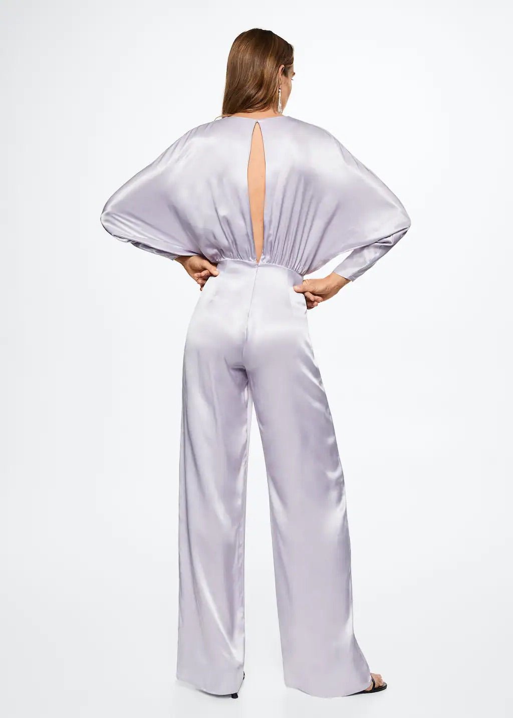 Long satin jumpsuit - Laurel Morgan