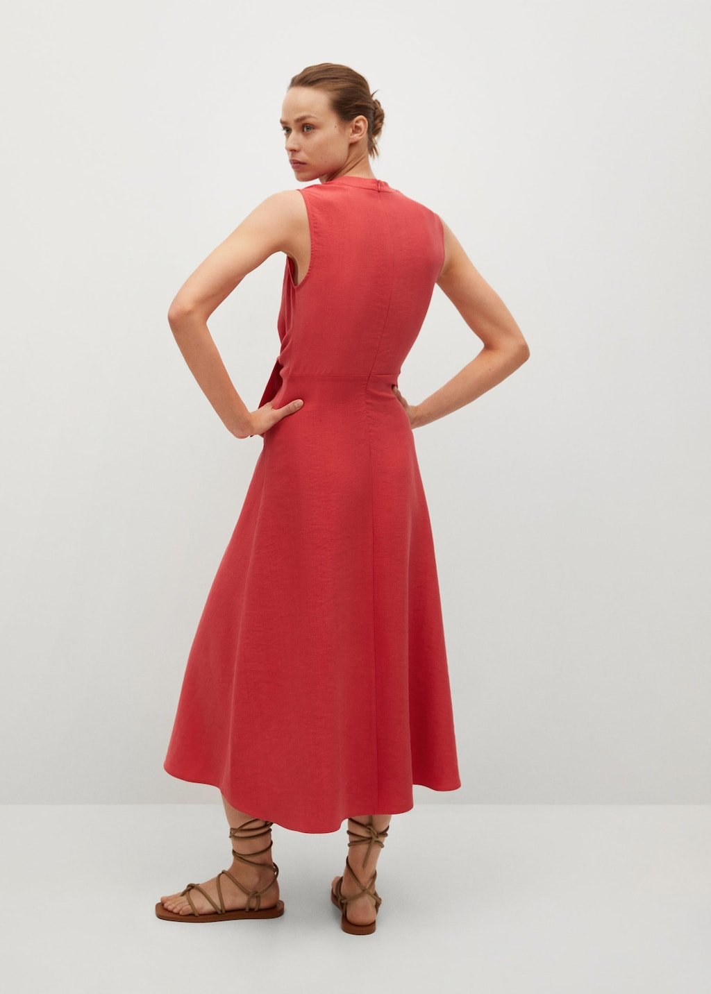 Lyocell dress with belt - Laurel Morgan