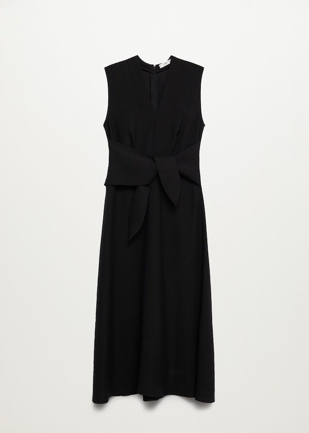 Lyocell dress with belt - Laurel Morgan