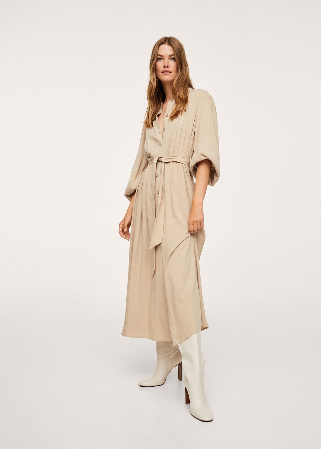 Lyocell pleated dress - Laurel Morgan