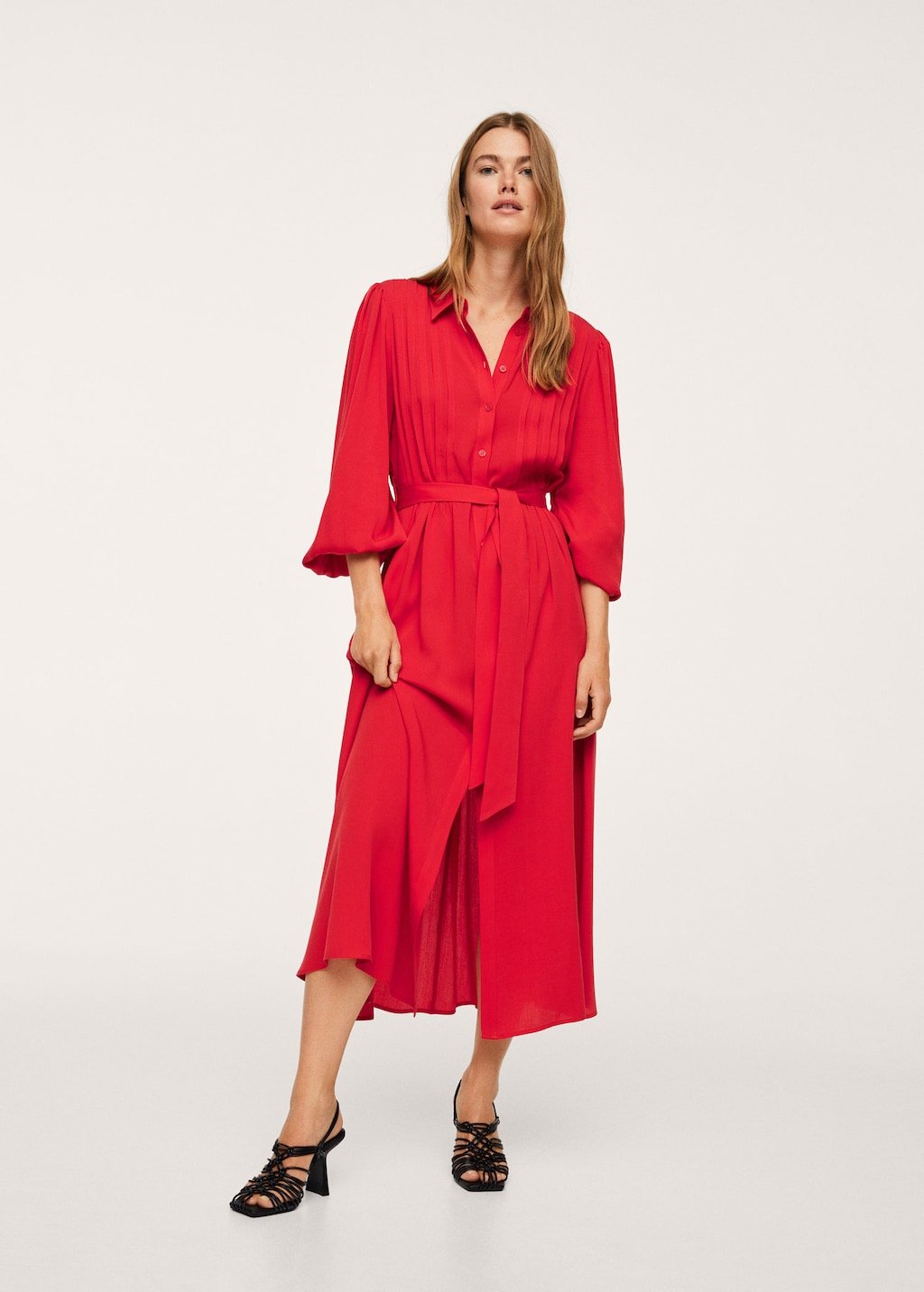 Lyocell pleated dress - Laurel Morgan