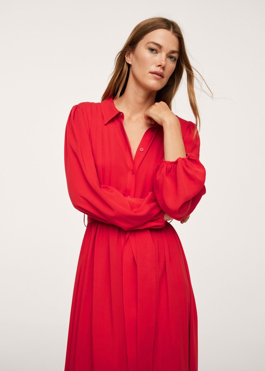 Lyocell pleated dress - Laurel Morgan