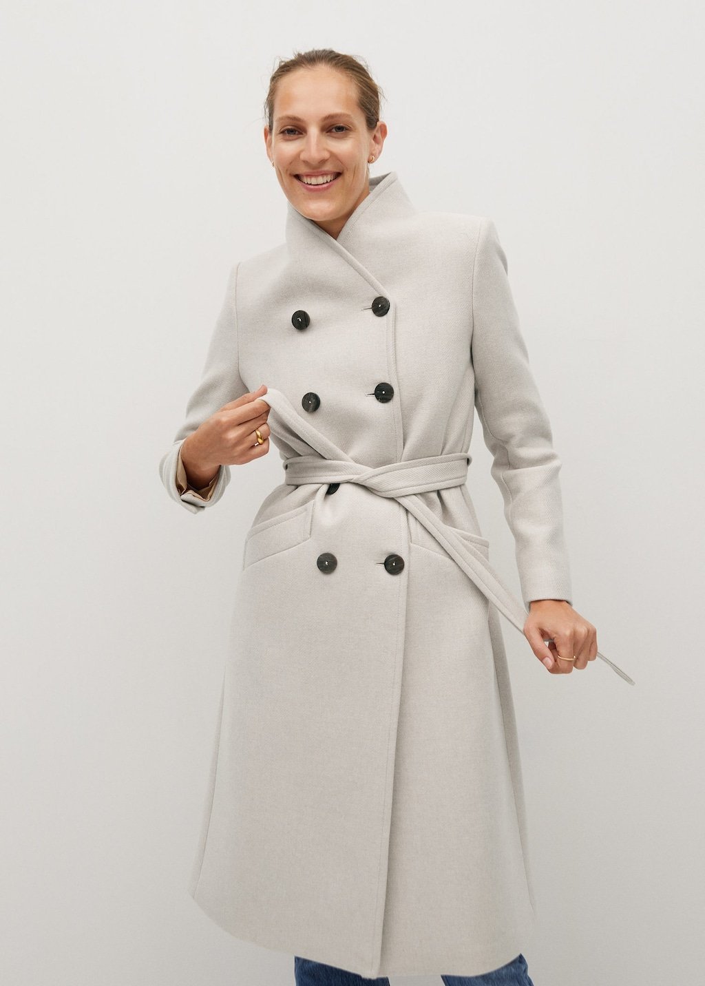 Manteco wool double-breasted coat - Laurel Morgan