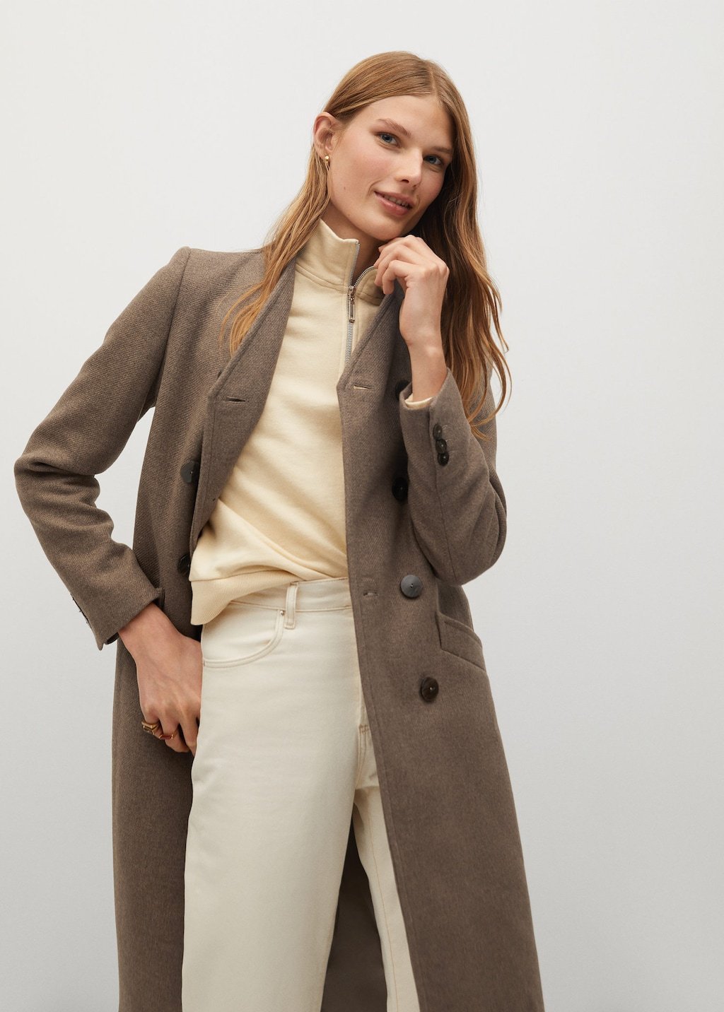 Manteco wool double-breasted coat - Laurel Morgan