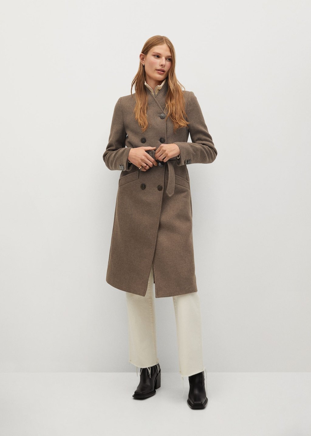 Manteco wool double-breasted coat - Laurel Morgan