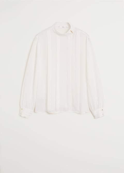 Mao collar blouse - Laurel Morgan