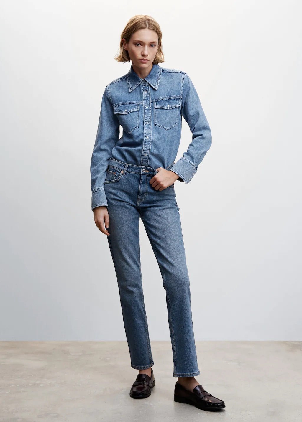 Medium comfort straight jeans - Laurel Morgan