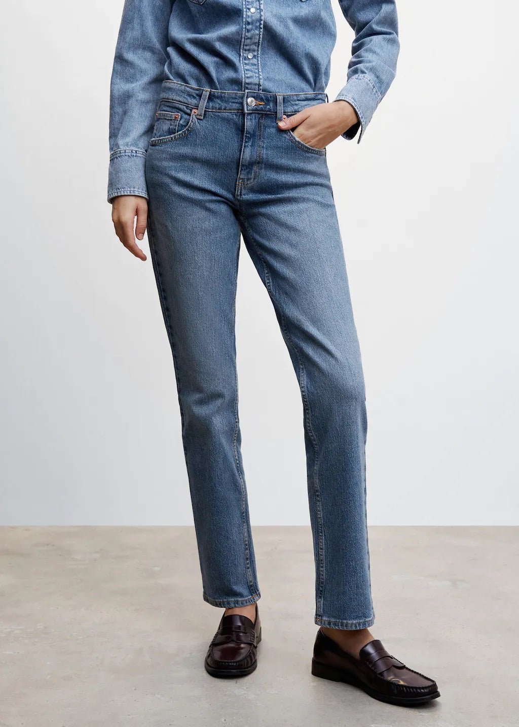 Medium comfort straight jeans - Laurel Morgan