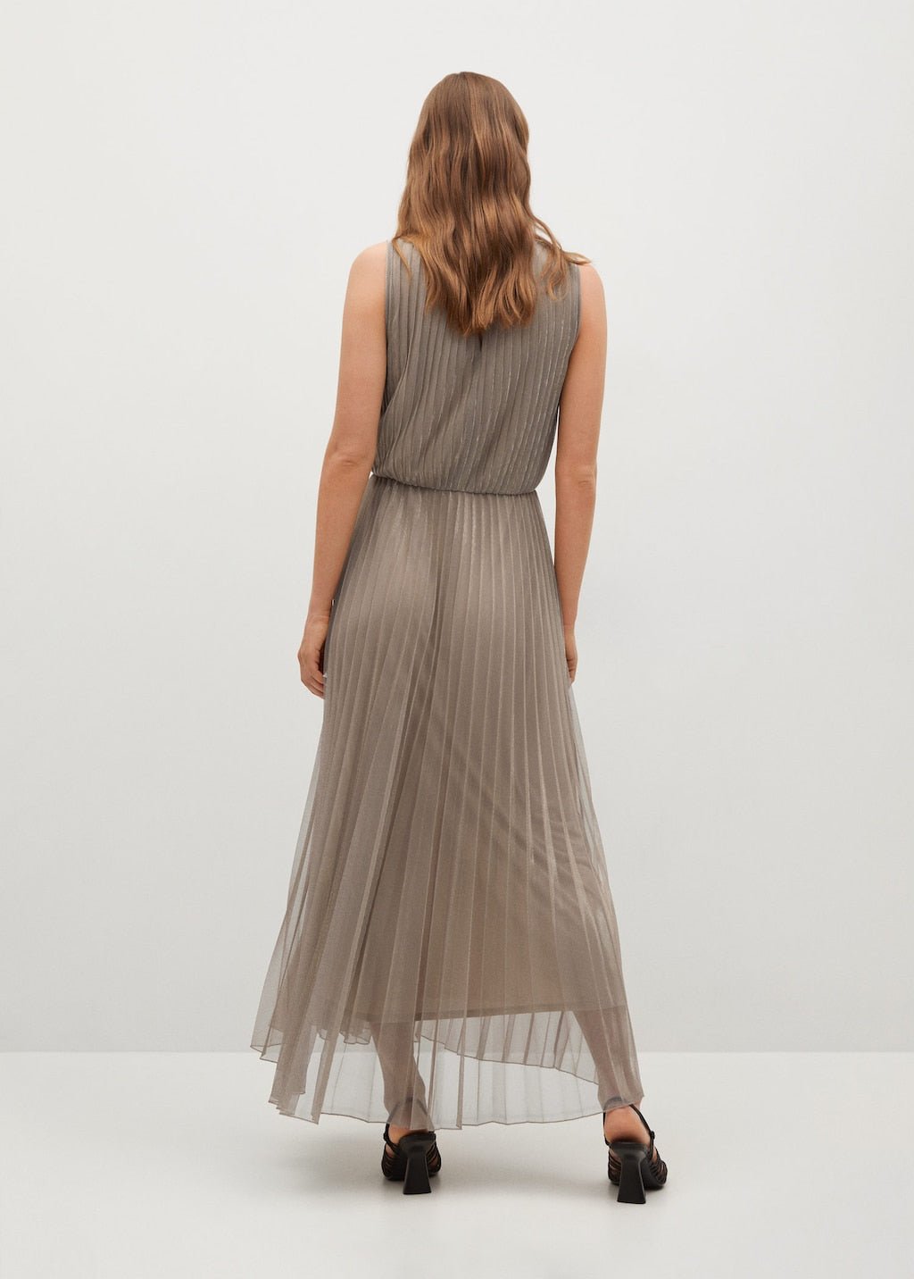 Metallic pleated dress - Laurel Morgan