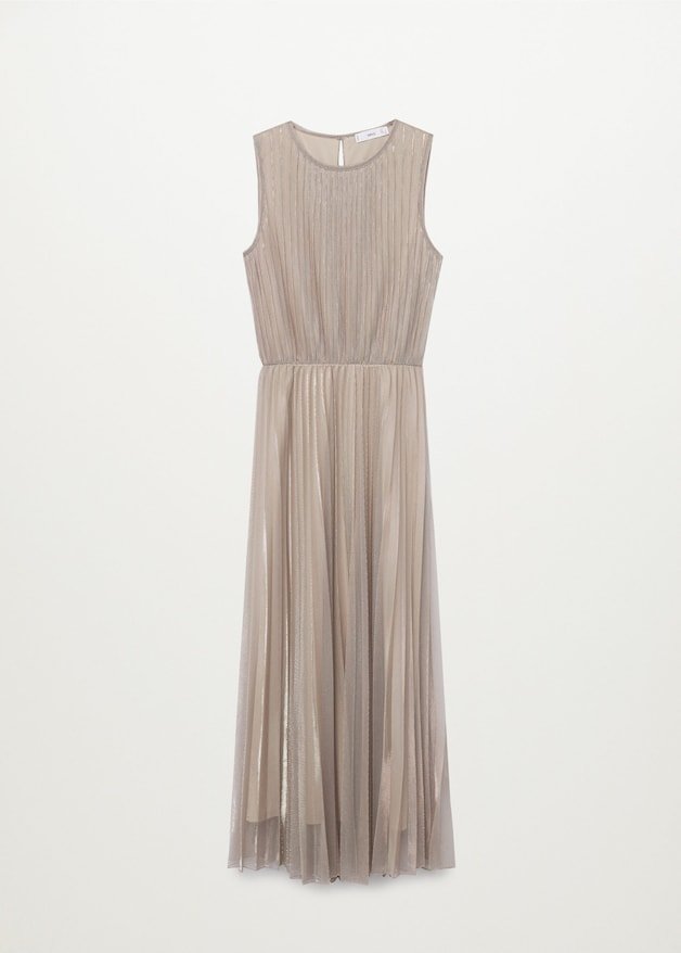 Metallic pleated dress - Laurel Morgan