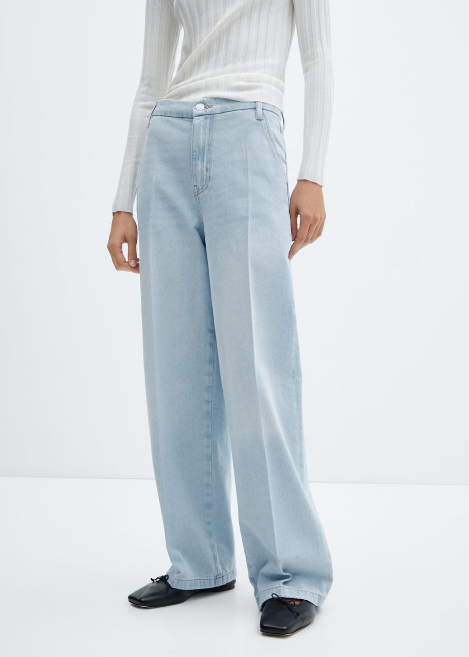 Mid-rise straight jeans - Laurel Morgan