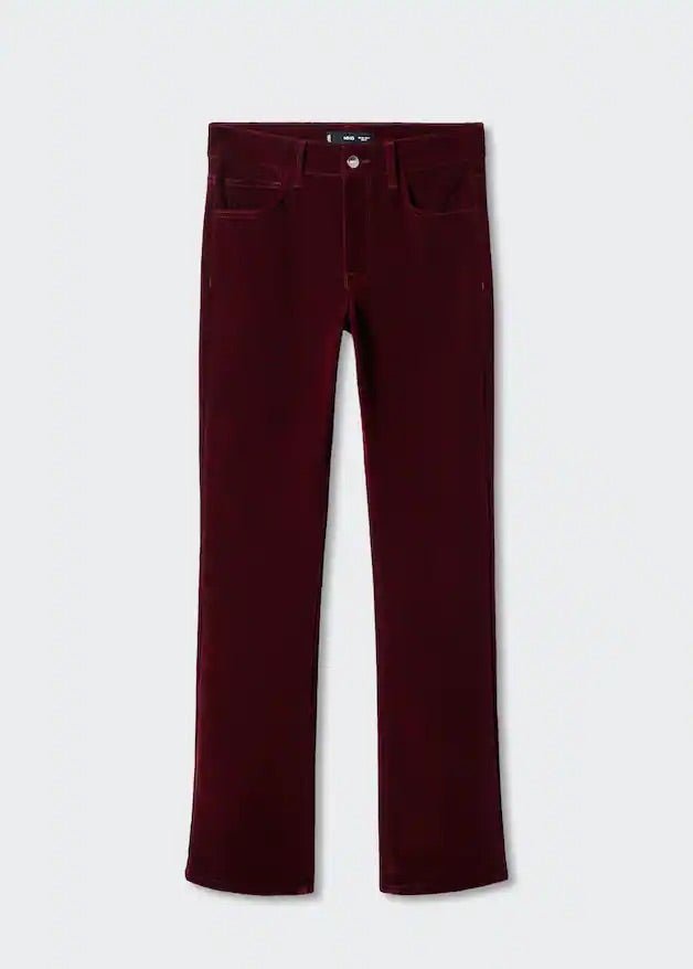 Mid rise velvet skinny jeans - Laurel Morgan