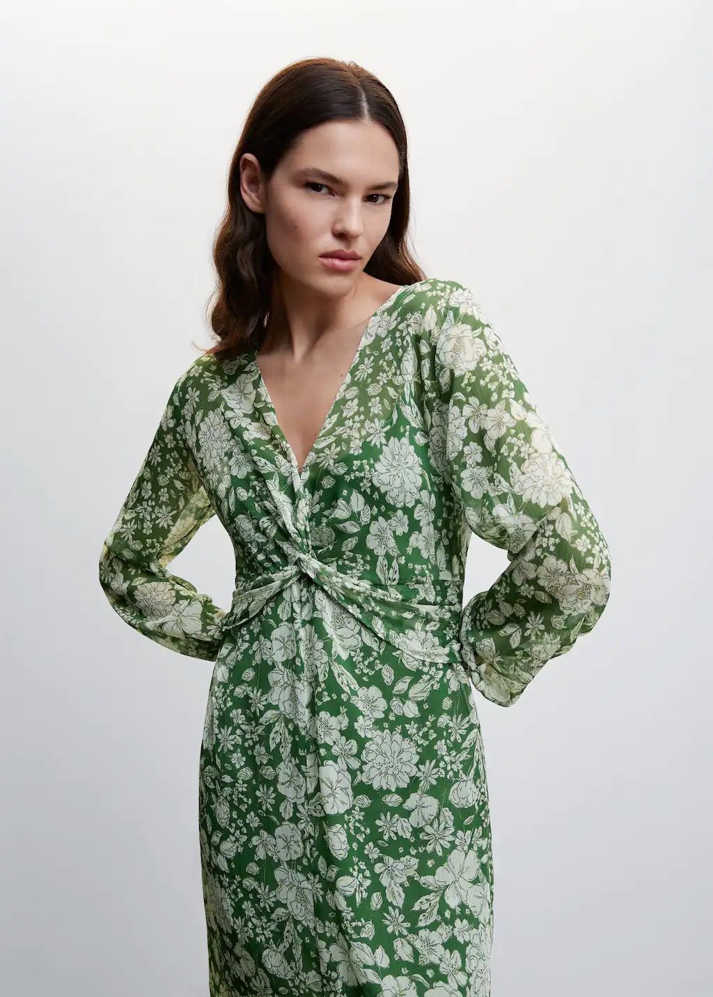 Midi printed dress - Laurel Morgan