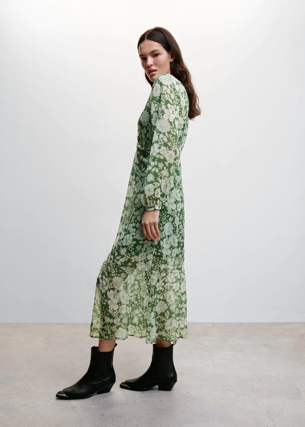 Midi printed dress - Laurel Morgan