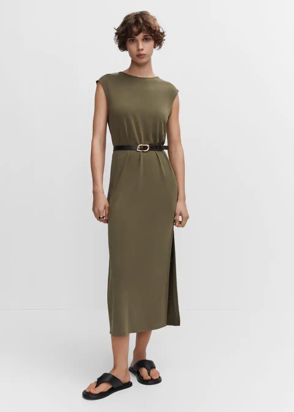 Modal slit dress - Laurel Morgan