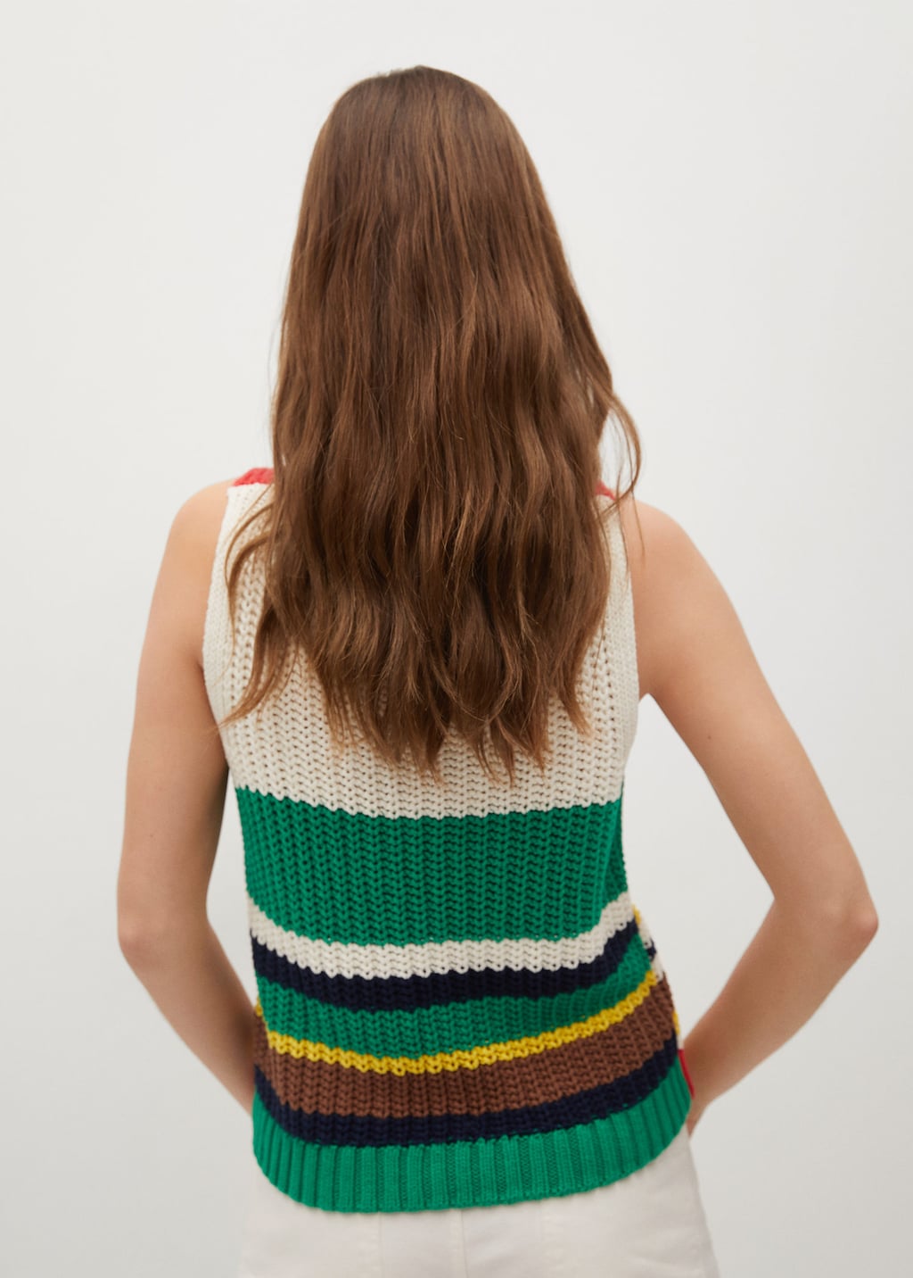 Multicoloured knitted top - Laurel Morgan