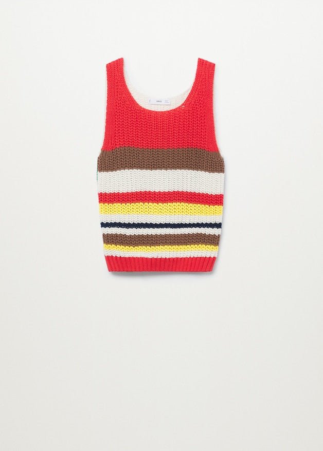 Multicoloured knitted top - Laurel Morgan