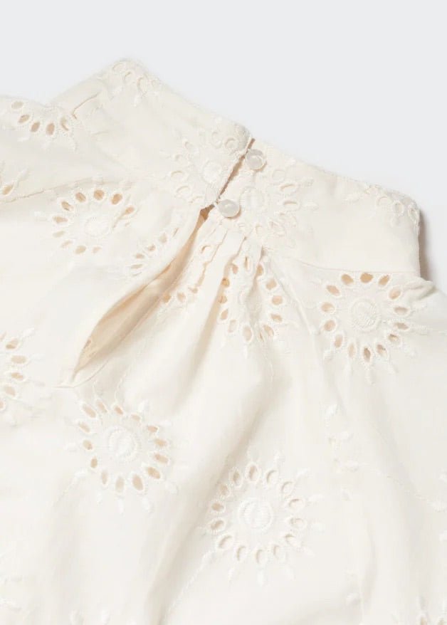 Openwork embroidered blouse - Laurel Morgan