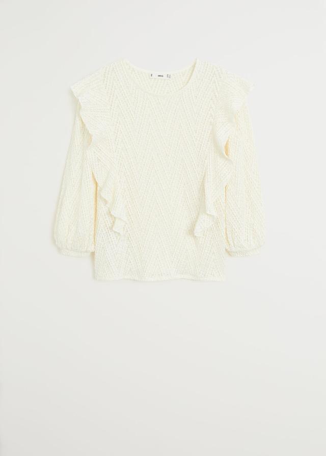 Openwork frills t-shirt - Laurel Morgan