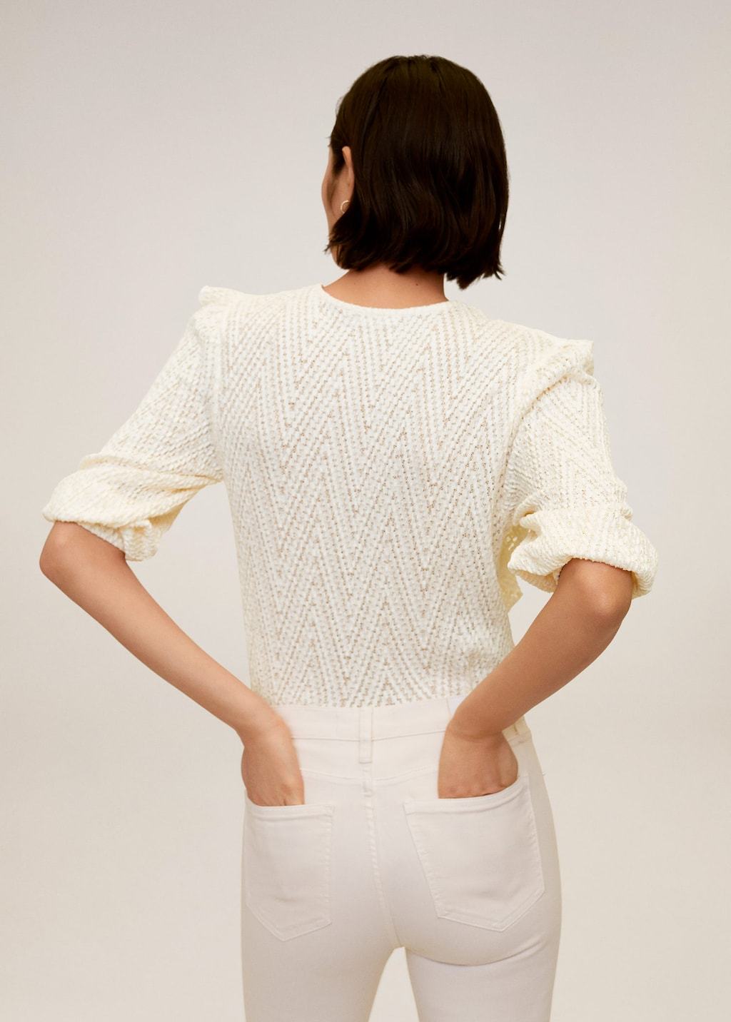 Openwork frills t-shirt - Laurel Morgan