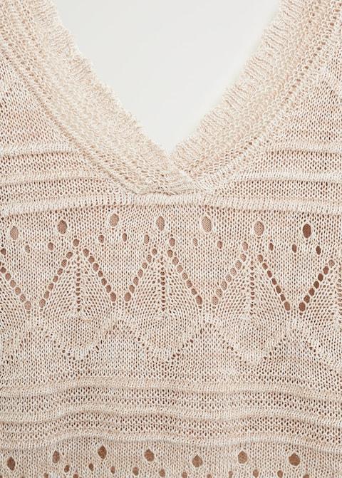 Openwork knit top - Laurel Morgan