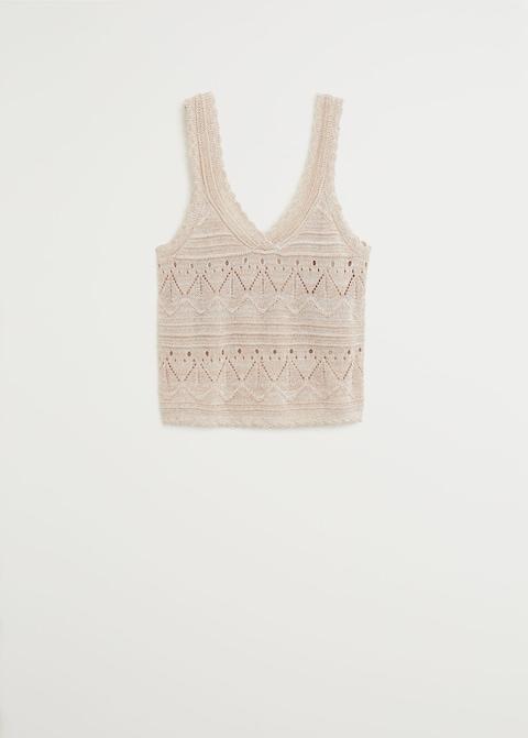 Openwork knit top - Laurel Morgan