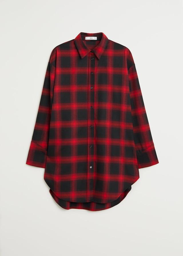 Oversize check shirt