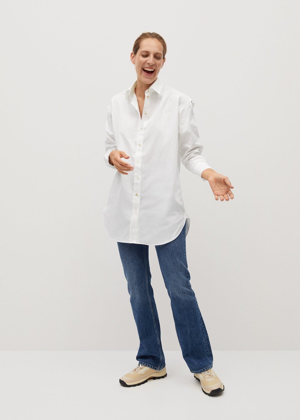 Oversize cotton shirt - Laurel Morgan