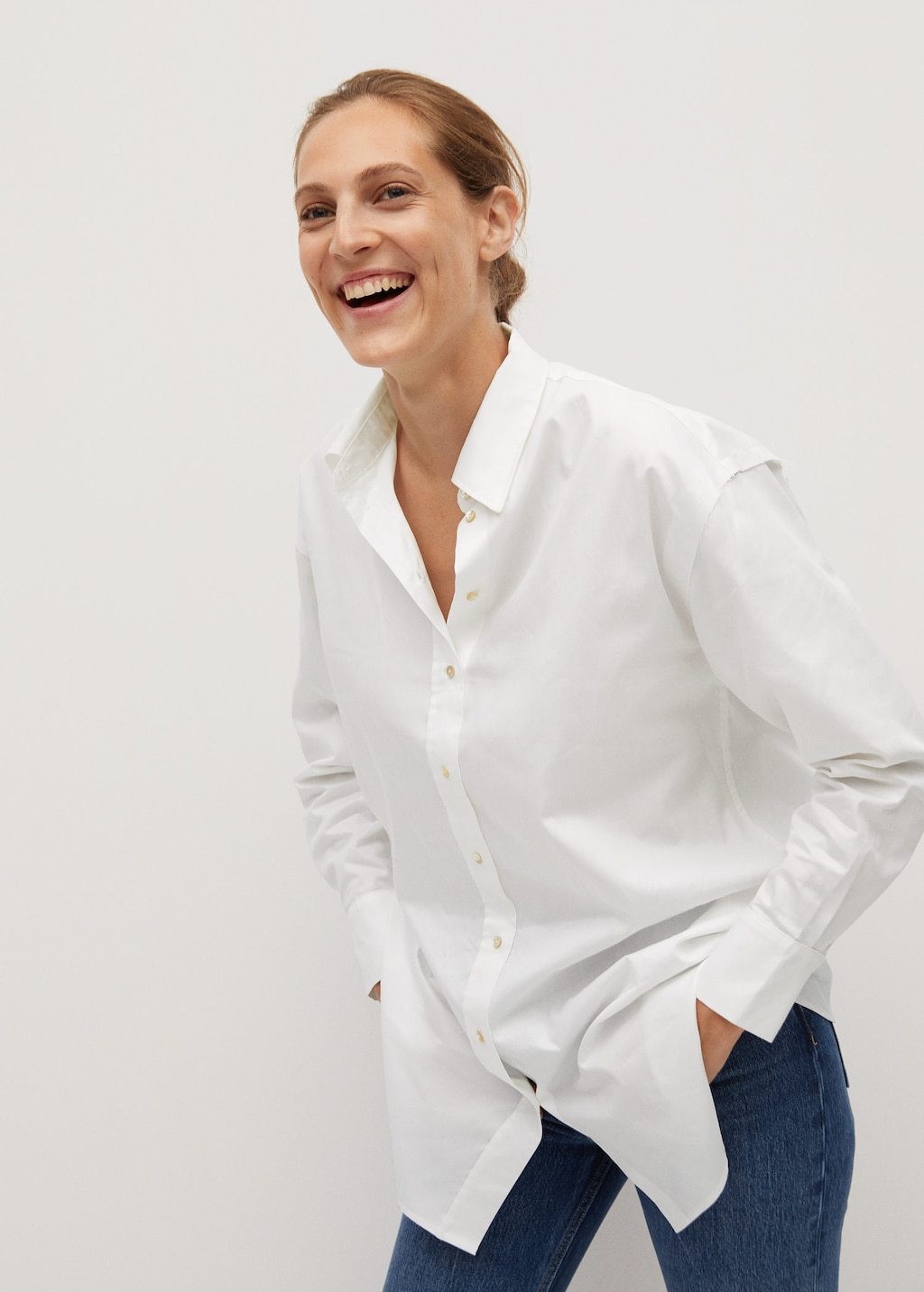 Oversize cotton shirt - Laurel Morgan