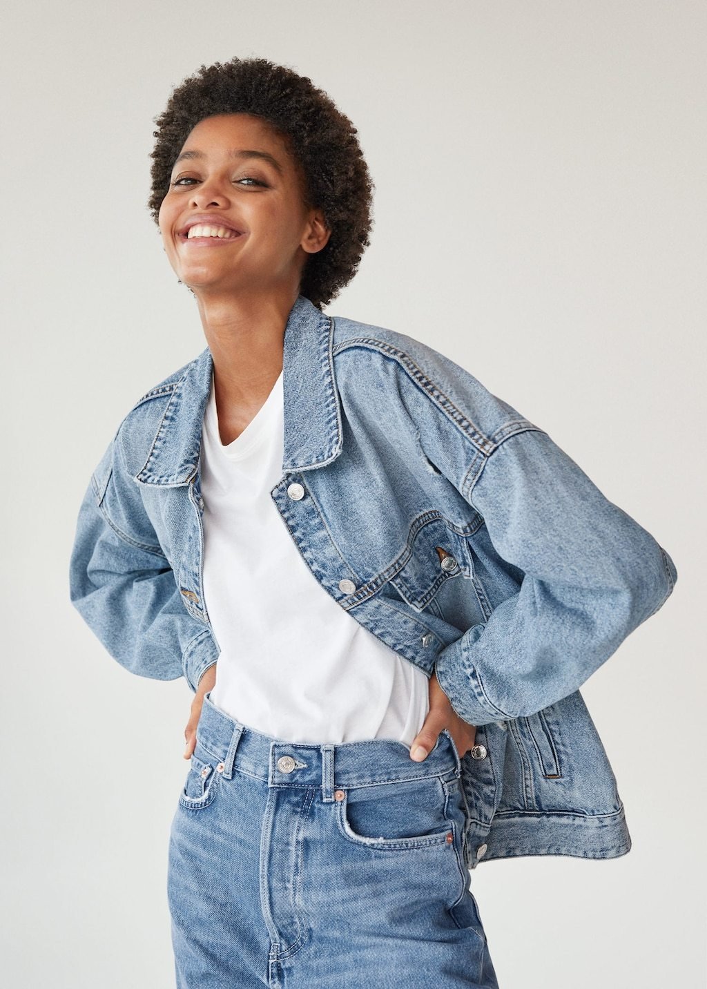 Oversize denim jacket