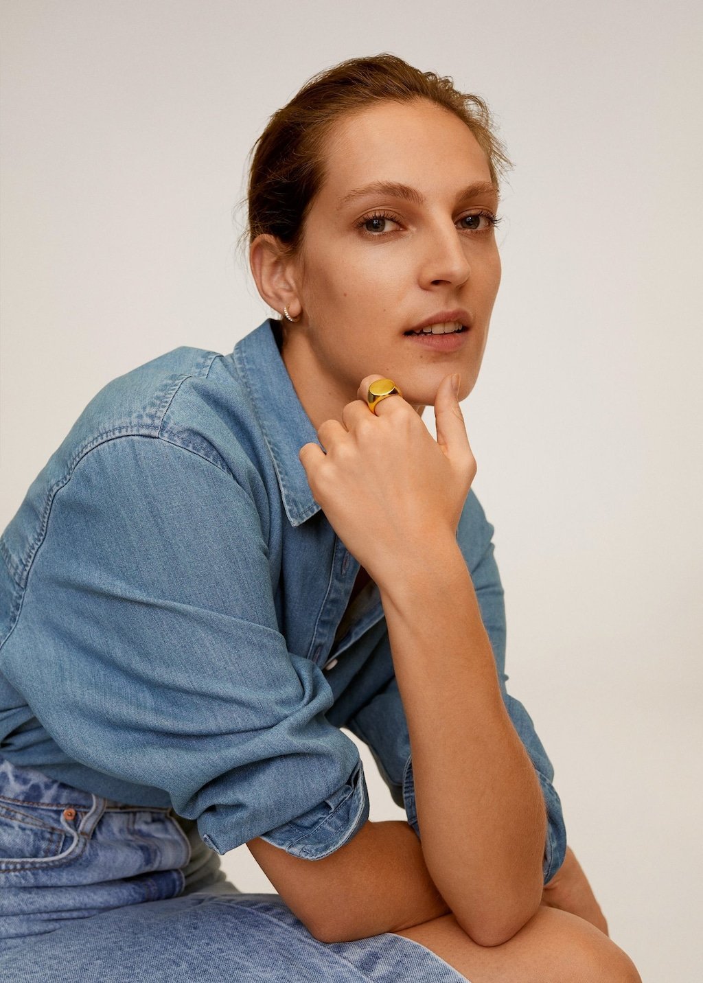 Oversize denim shirt - Laurel Morgan