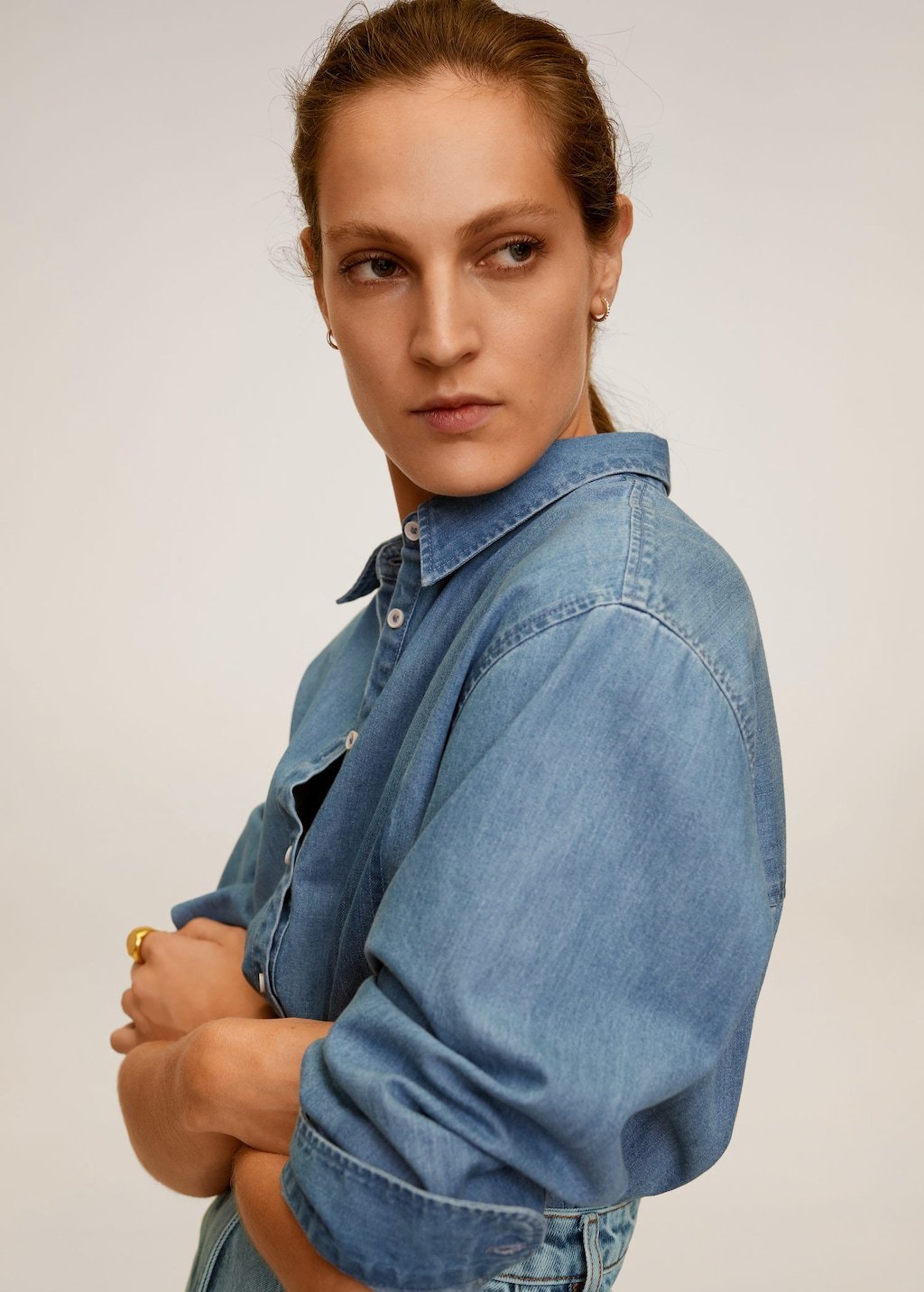 Oversize denim shirt - Laurel Morgan