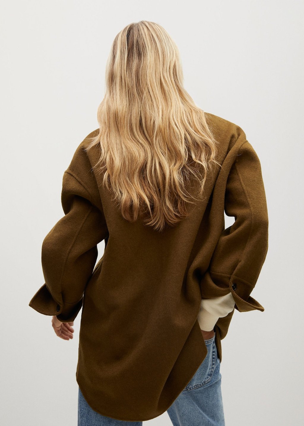 Oversize wool-blend overshirt - Laurel Morgan