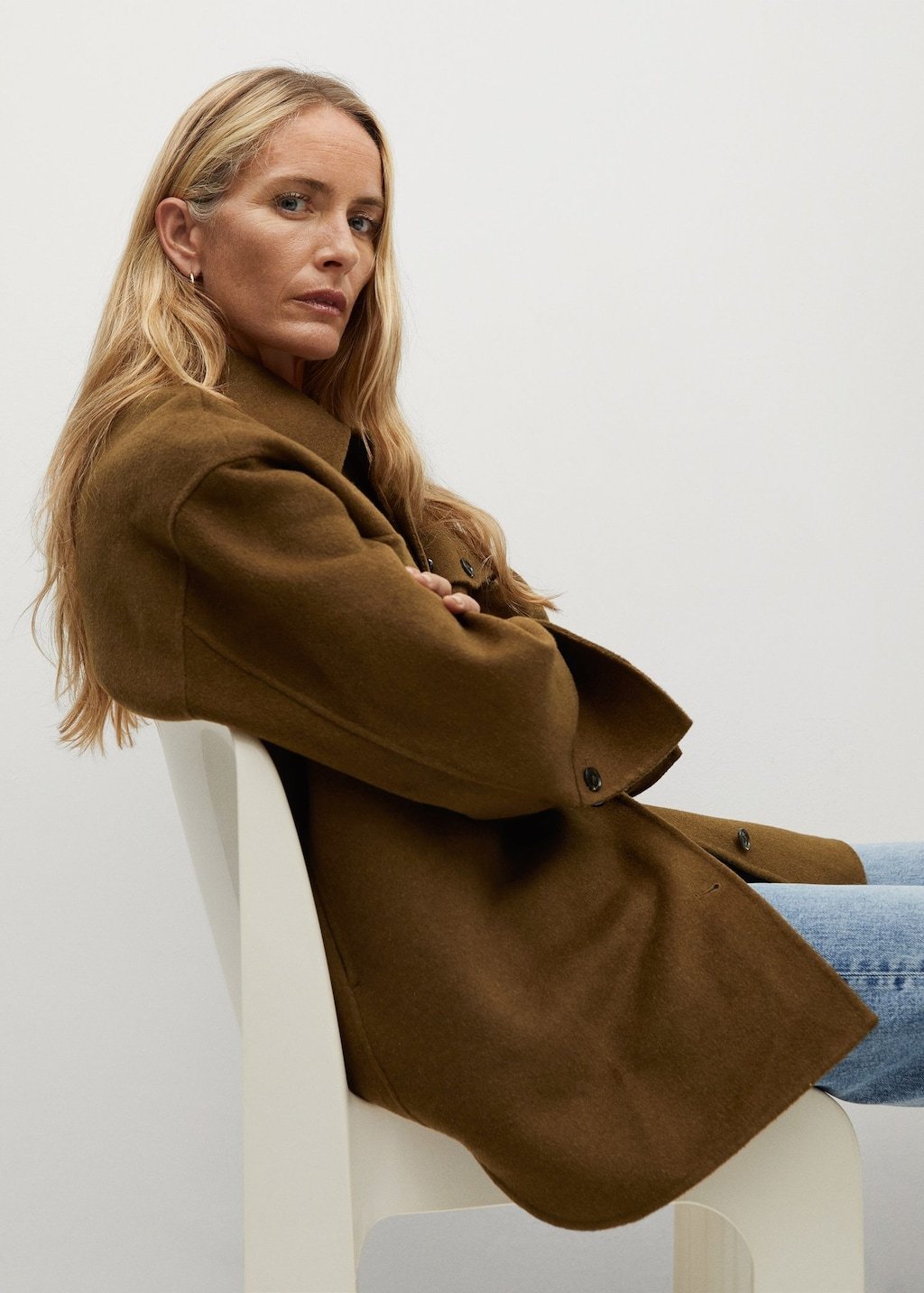 Oversize wool-blend overshirt - Laurel Morgan