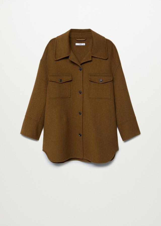 Oversize wool-blend overshirt - Laurel Morgan