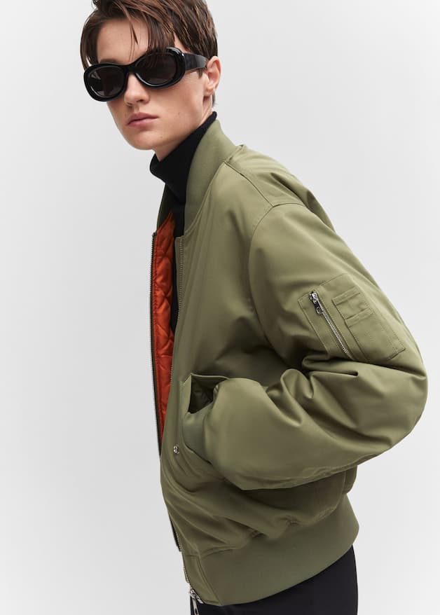 Oversized bomber jacket