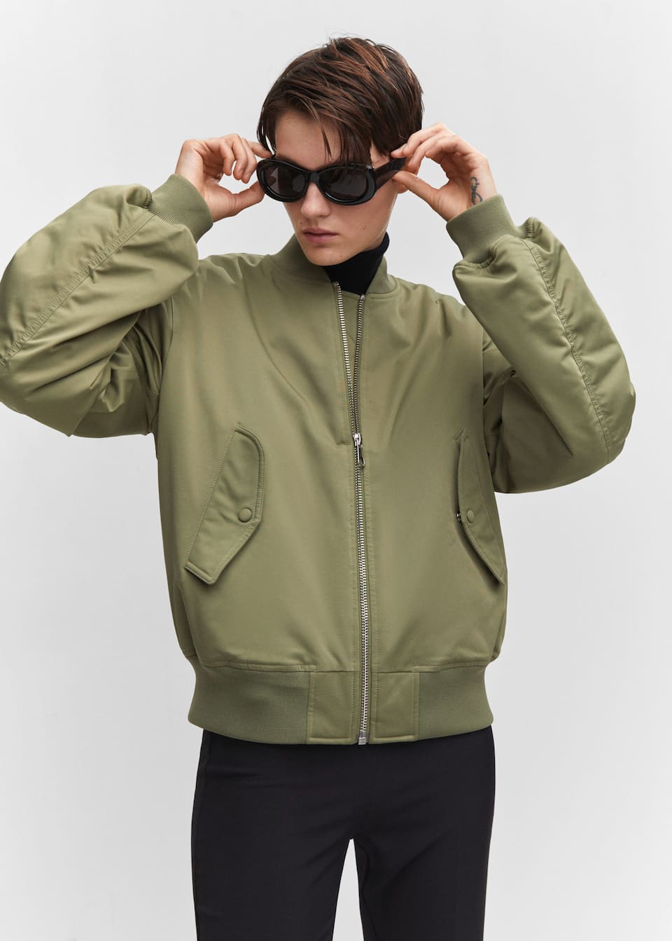 Oversized bomber jacket