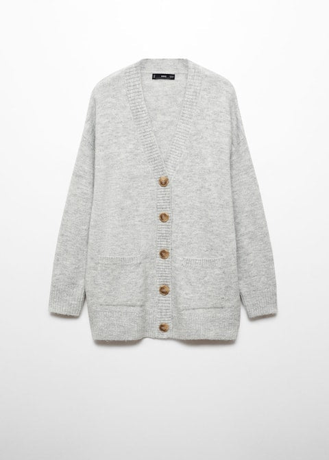 Oversized cardigan with buttons - Laurel Morgan